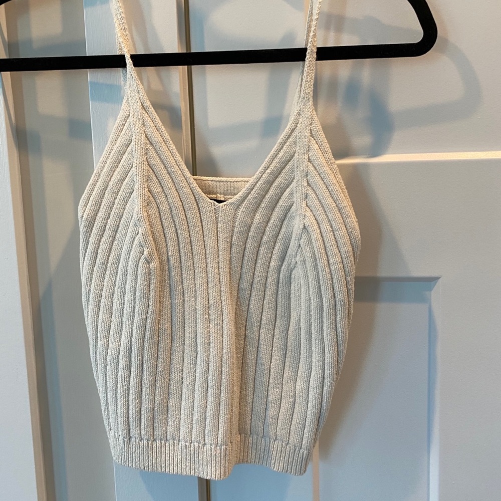Tan sweater tank